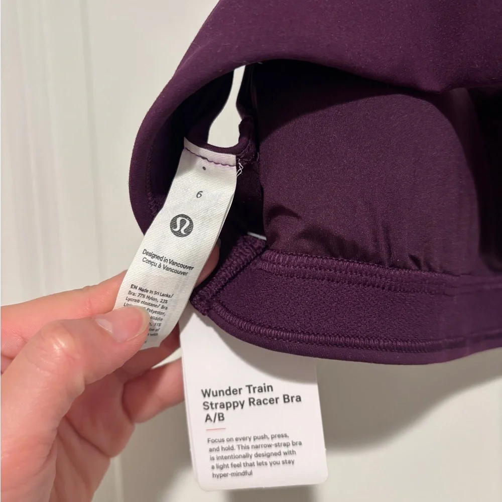 NWT Lululemon x Peloton Wunder Train Strappy Racer Sports Bra - Picture 4 of 7